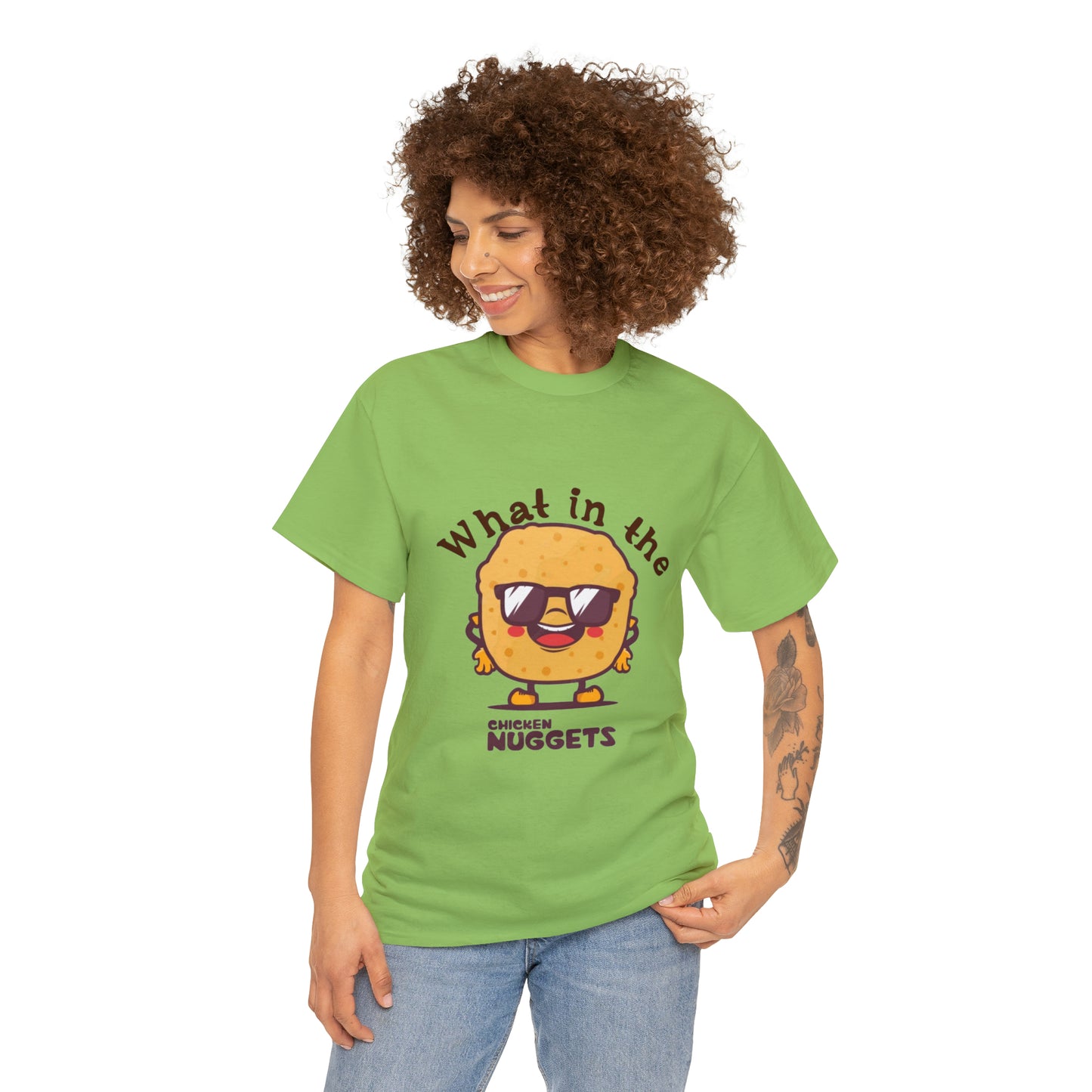 Unisex Heavy Cotton Tee - What in the chicken nugget