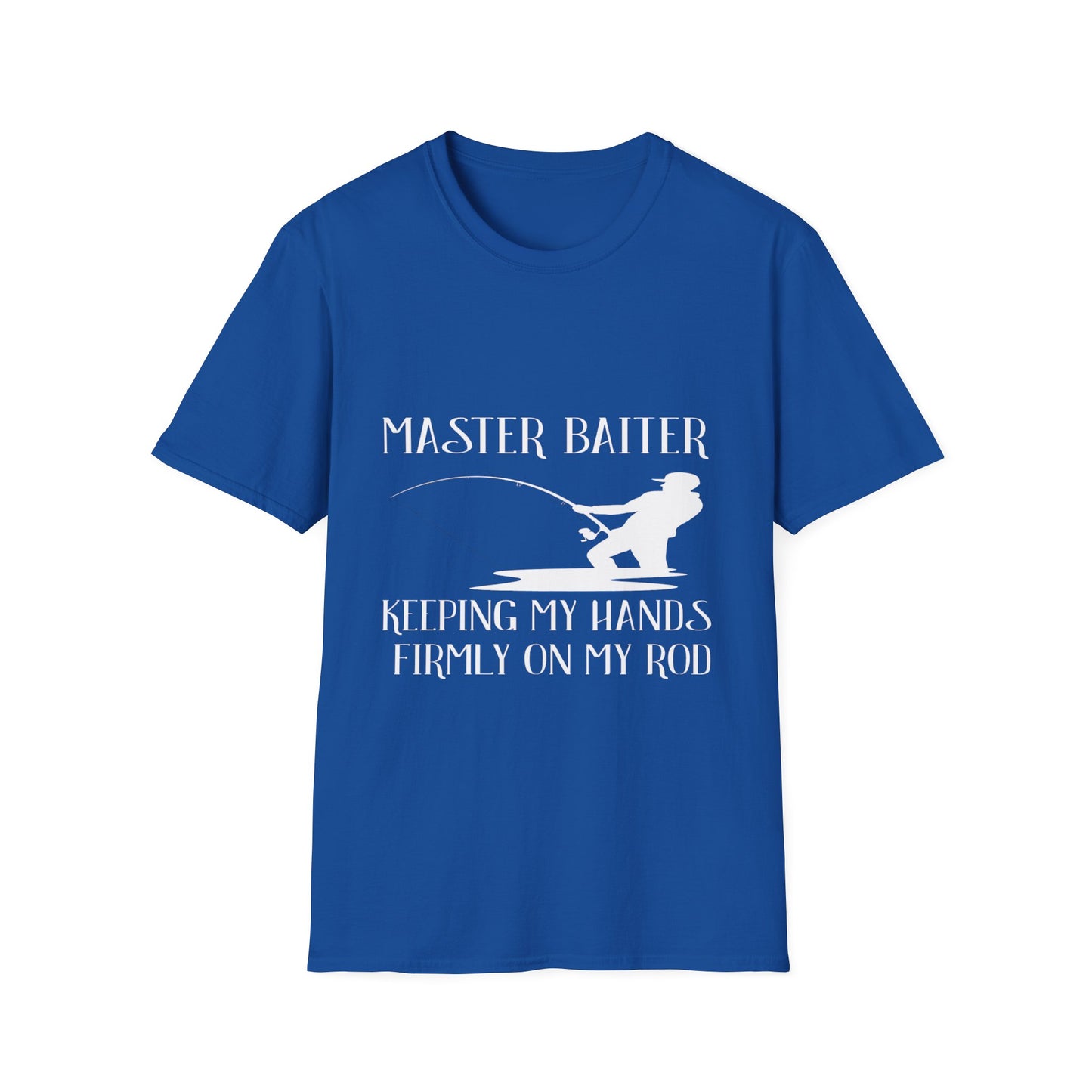 Master Baiter Fishing T-Shirt - Unisex Softstyle Graphic Tee for Fishing Enthusiasts