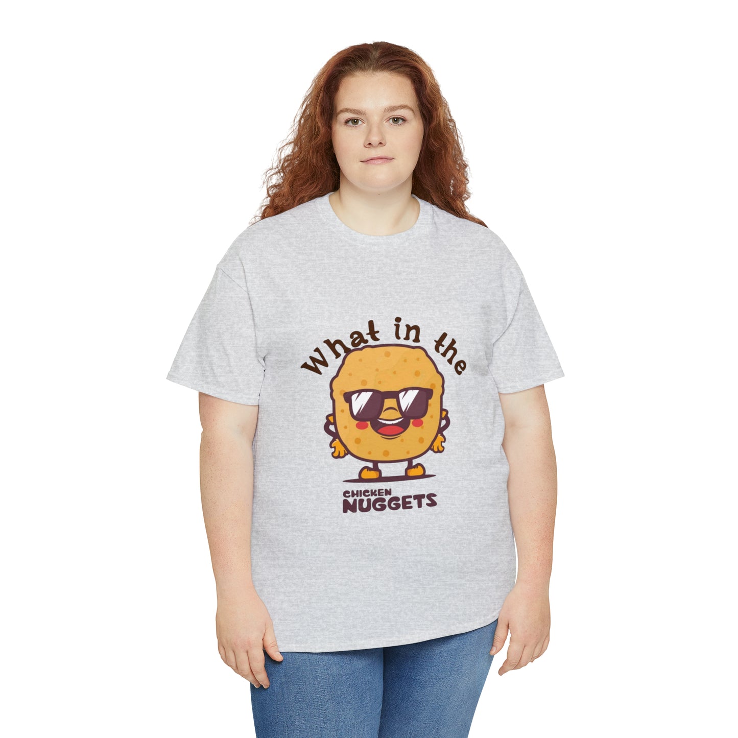 Unisex Heavy Cotton Tee - What in the chicken nugget