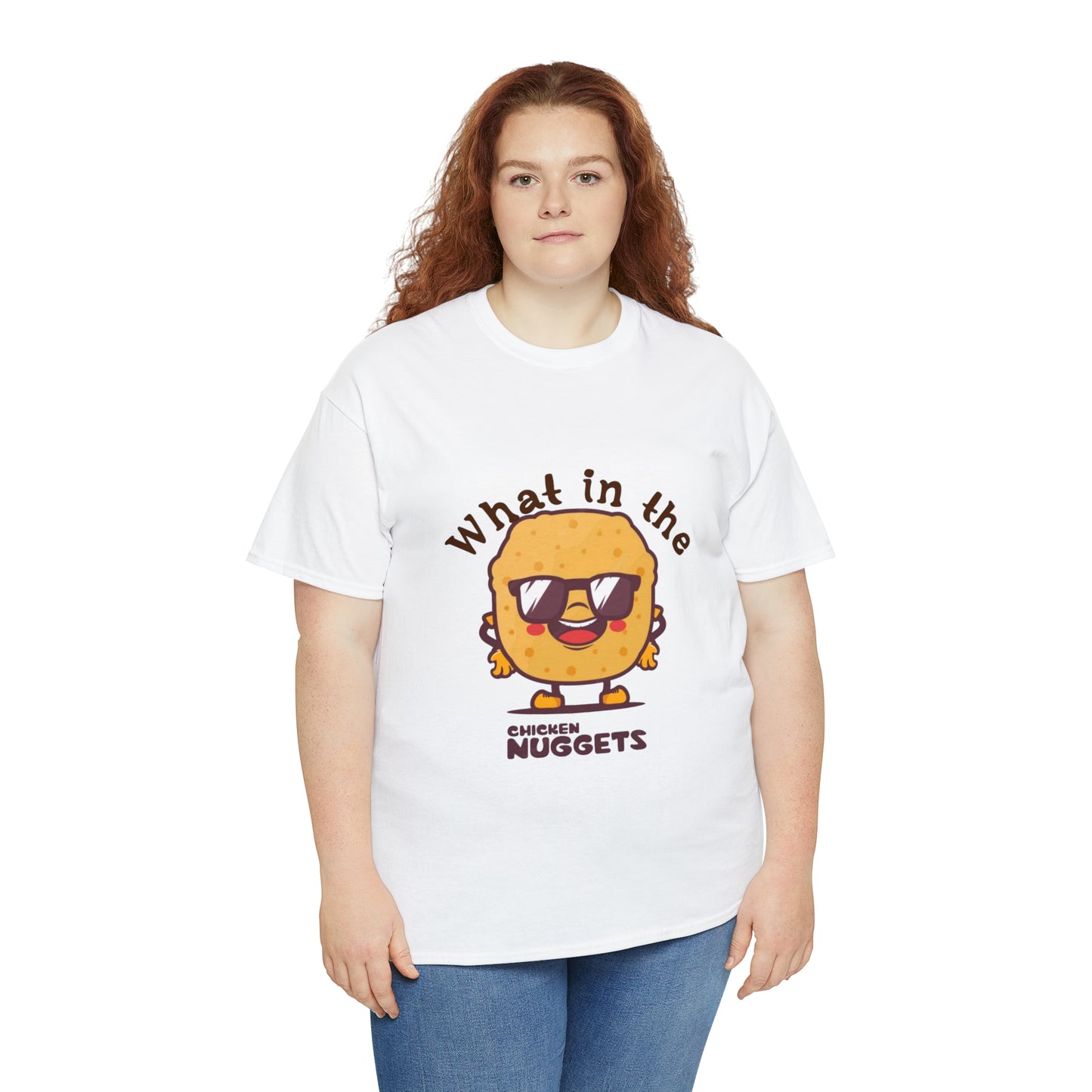 Unisex Heavy Cotton Tee - What in the chicken nugget