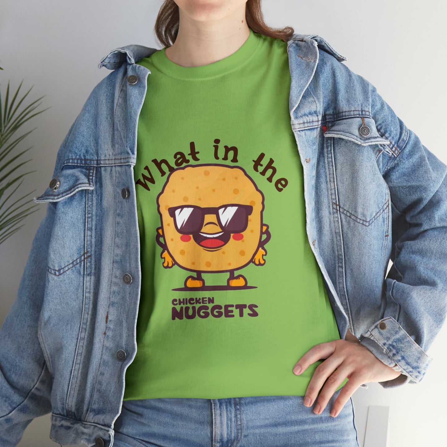 Unisex Heavy Cotton Tee - What in the chicken nugget