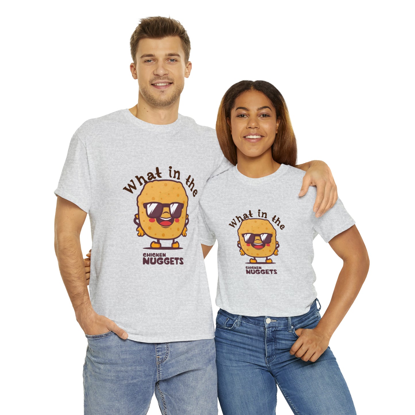 Unisex Heavy Cotton Tee - What in the chicken nugget