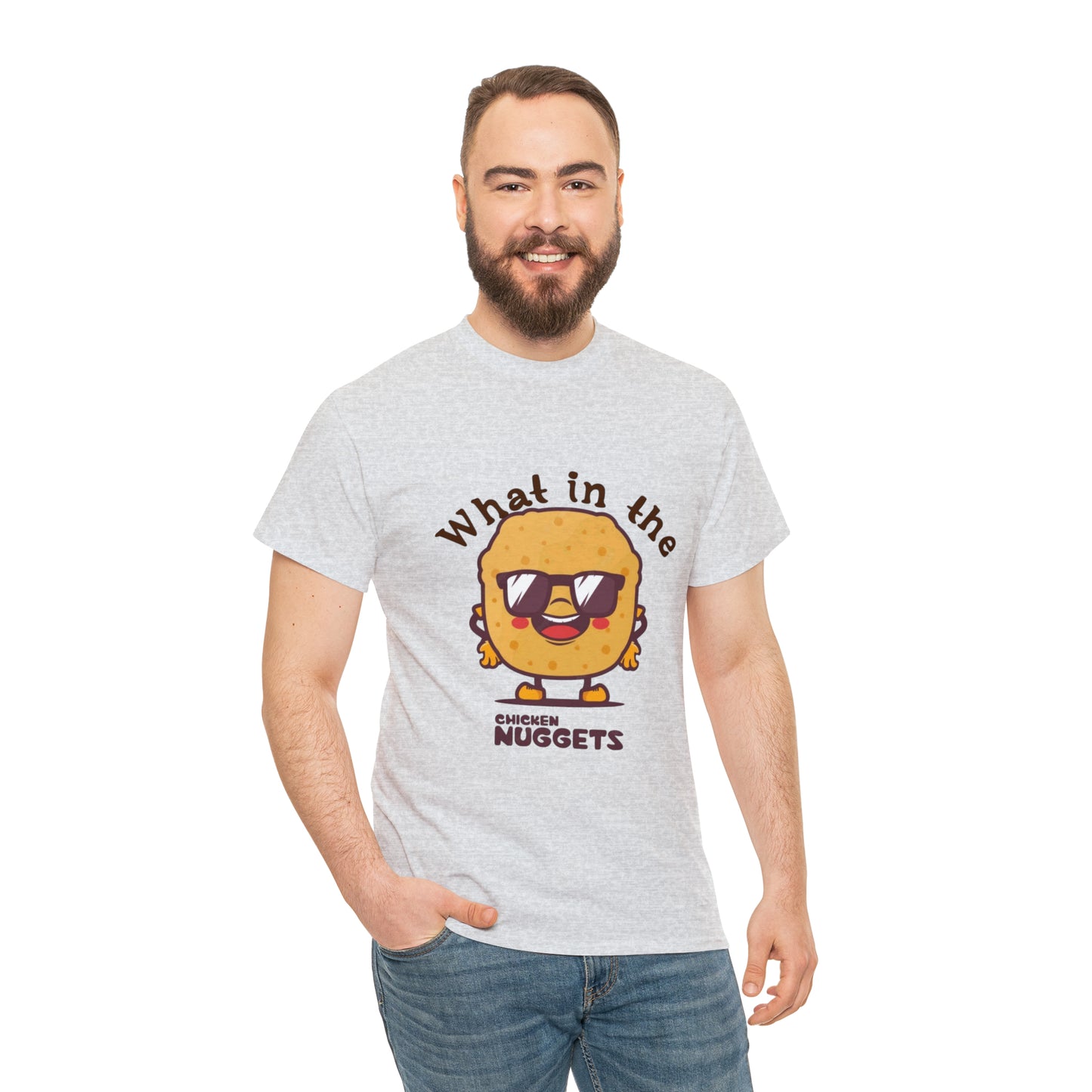 Unisex Heavy Cotton Tee - What in the chicken nugget