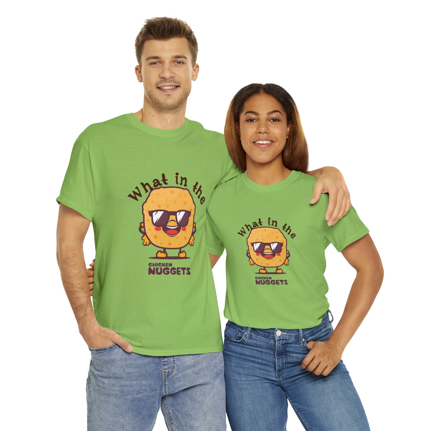 Unisex Heavy Cotton Tee - What in the chicken nugget