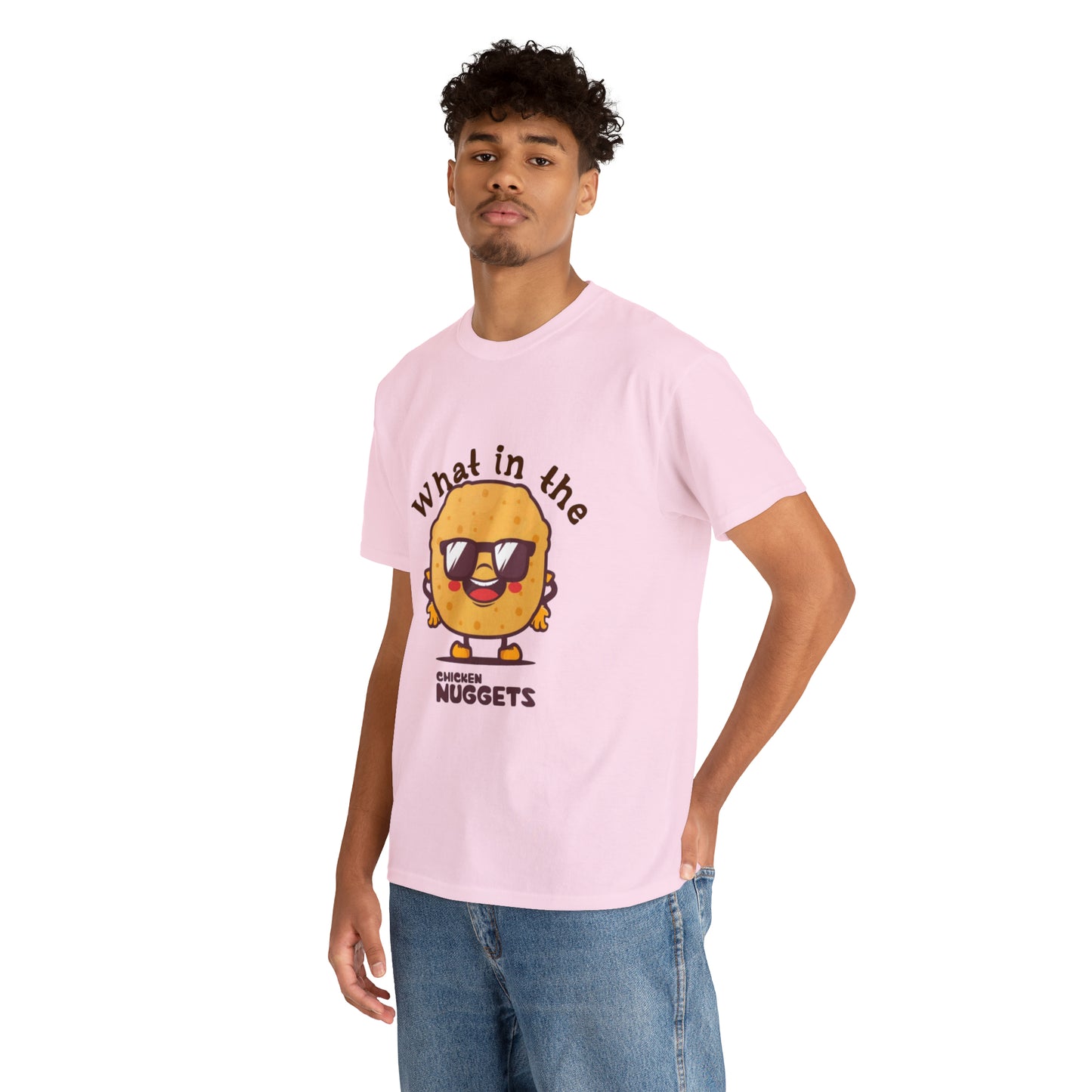 Unisex Heavy Cotton Tee - What in the chicken nugget