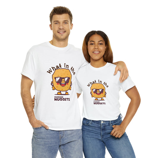 Unisex Heavy Cotton Tee - What in the chicken nugget