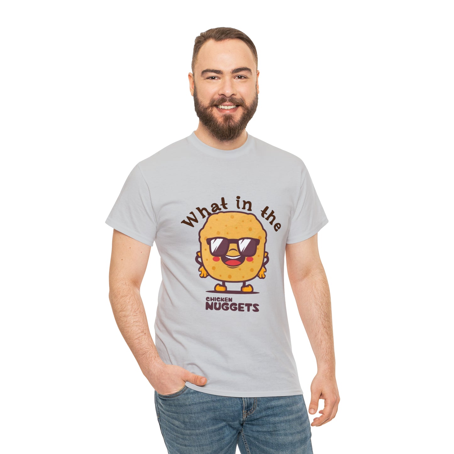 Unisex Heavy Cotton Tee - What in the chicken nugget