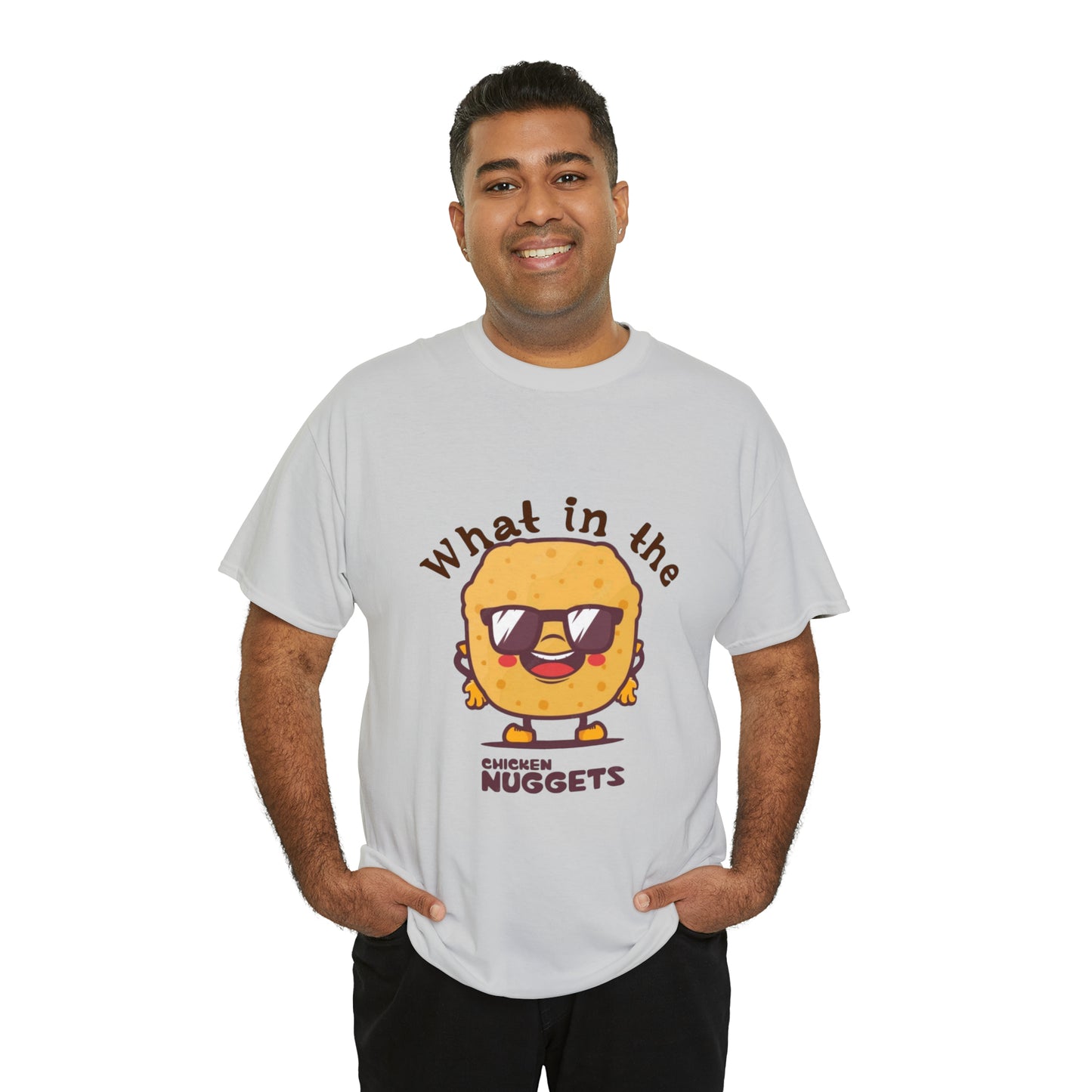 Unisex Heavy Cotton Tee - What in the chicken nugget