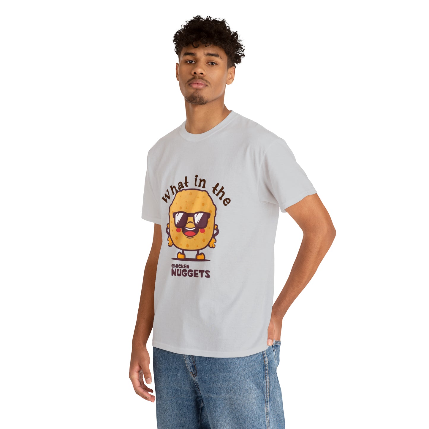 Unisex Heavy Cotton Tee - What in the chicken nugget