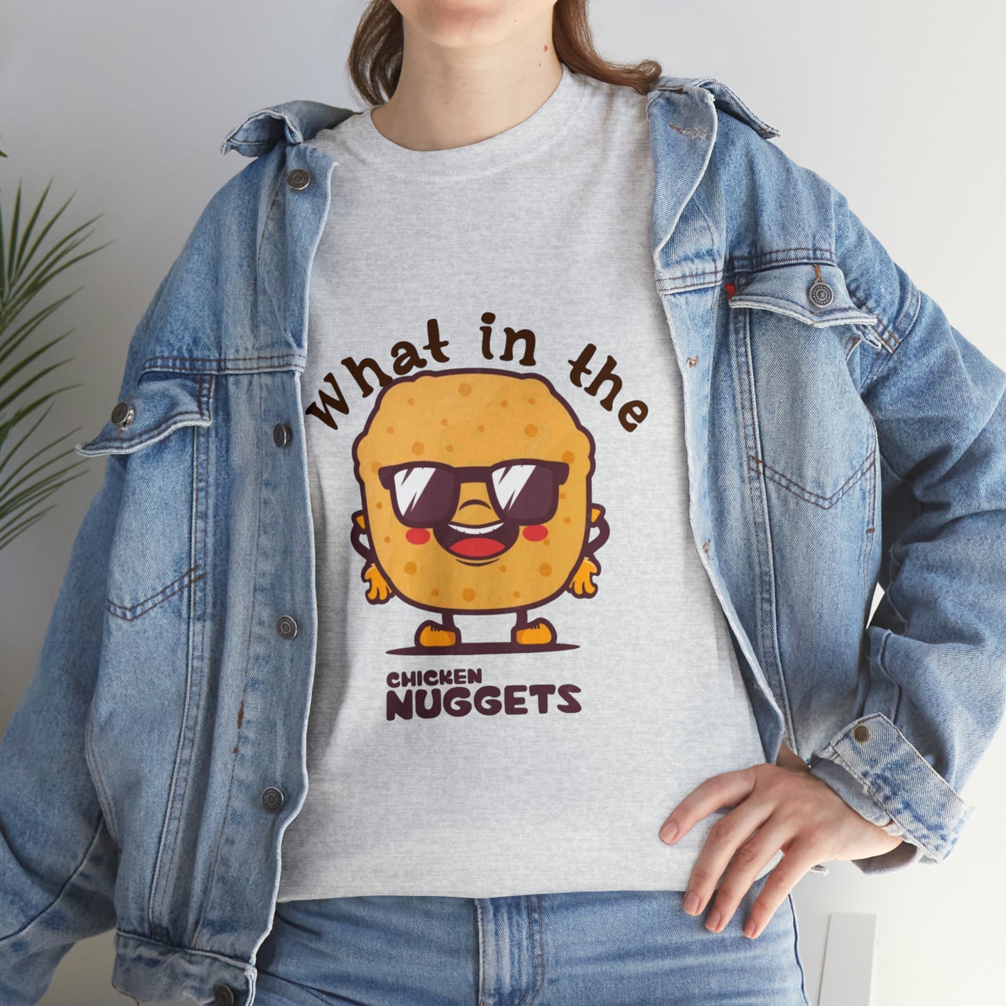 Unisex Heavy Cotton Tee - What in the chicken nugget