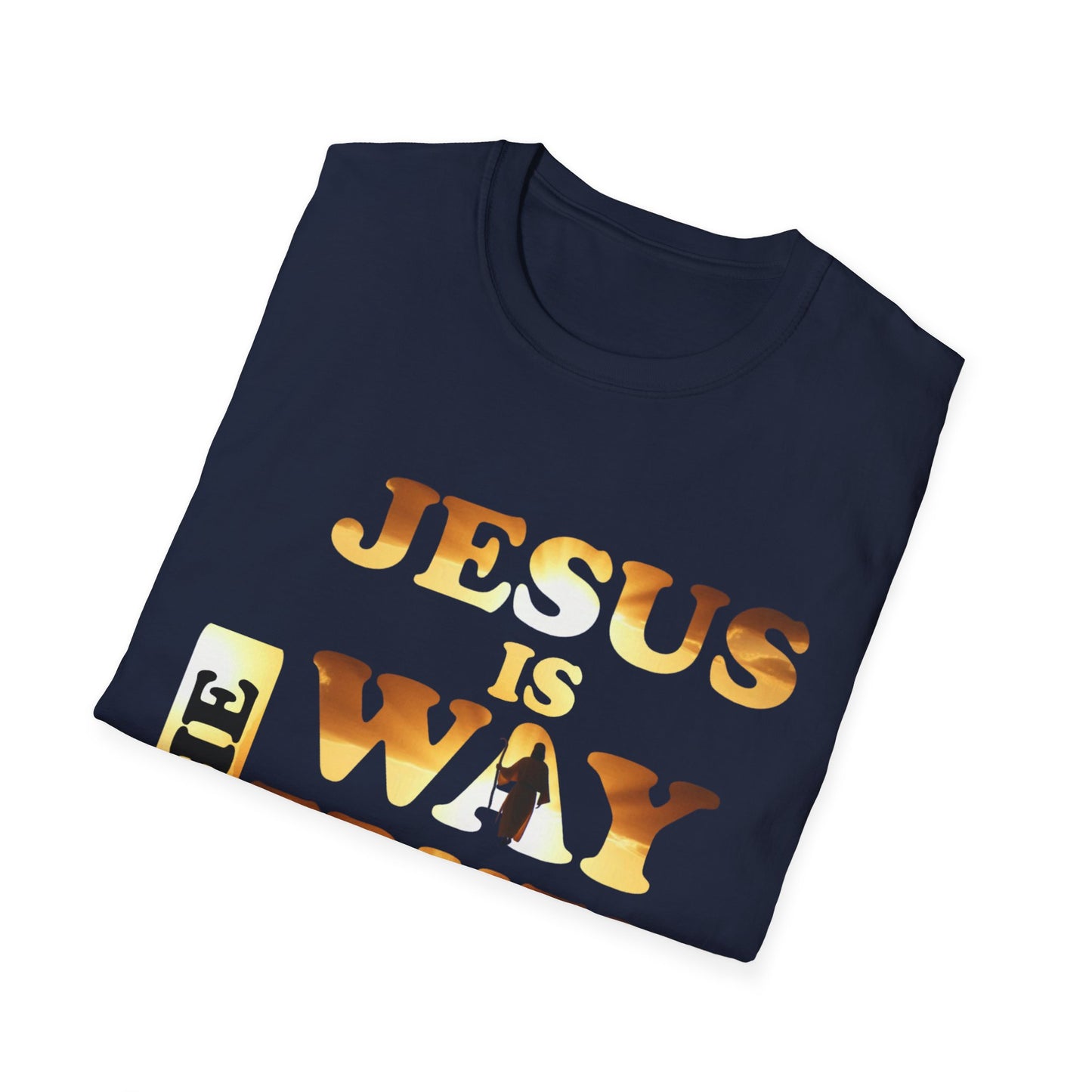 Inspirational Unisex T-Shirt - 'Jesus is the Way, Truth, Life' - Faith-Based Apparel