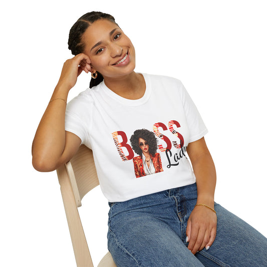 Boss Lady Unisex Softstyle T-Shirt - Empowering Fashion for Confident Women