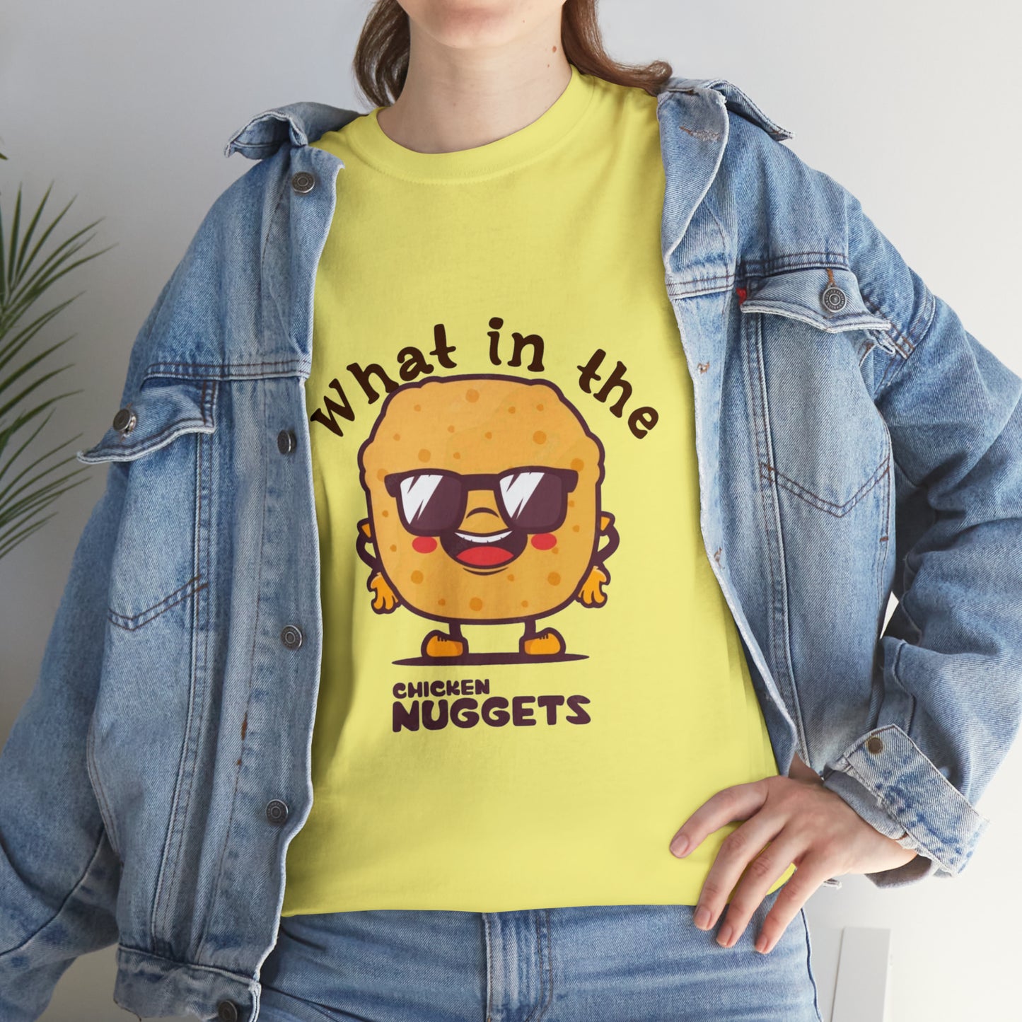 Unisex Heavy Cotton Tee - What in the chicken nugget